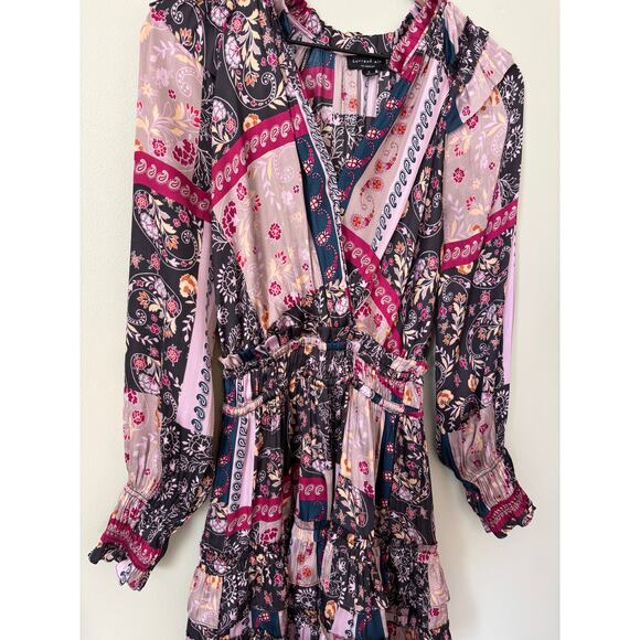 Current Air Anthropologie Paisley Printed Mini Dress Small - Picture 2 of 8